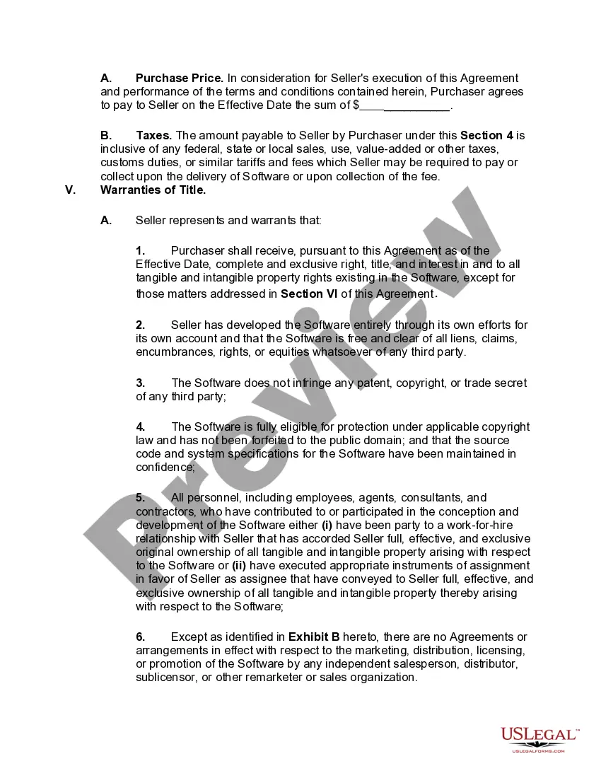 Get Software Acquisition Agreement Preview Software Acquisition Agreement