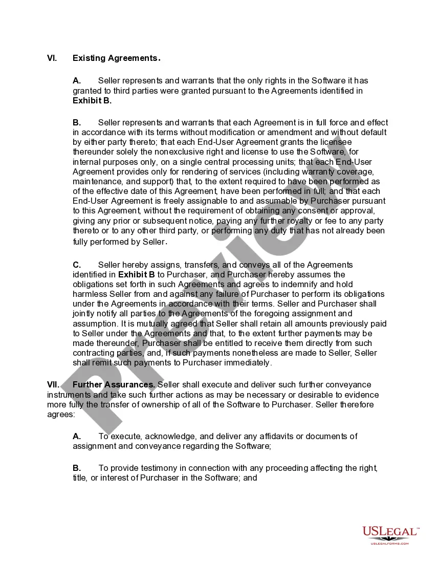 Get Software Acquisition Agreement Preview Software Acquisition Agreement