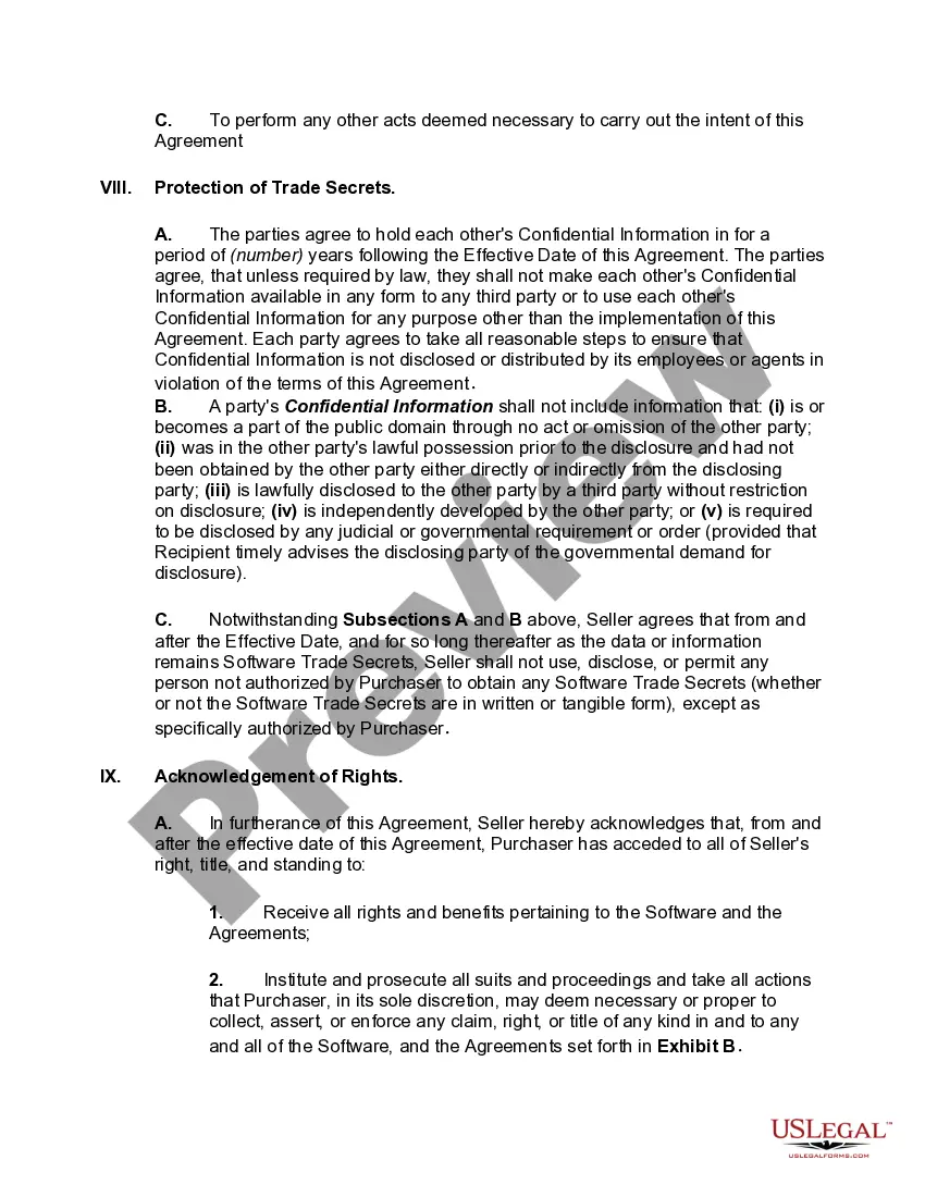 Get Software Acquisition Agreement Preview Software Acquisition Agreement