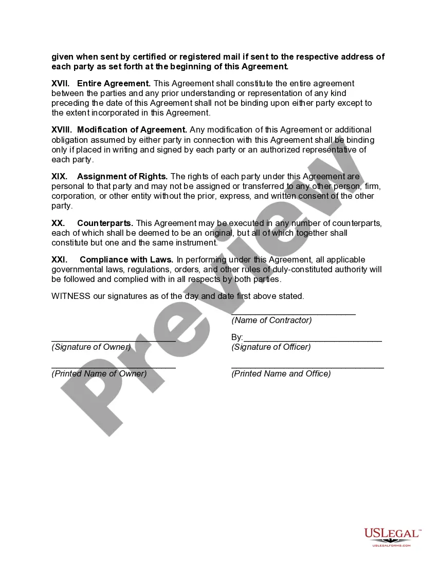 Preview Agreement to Move House