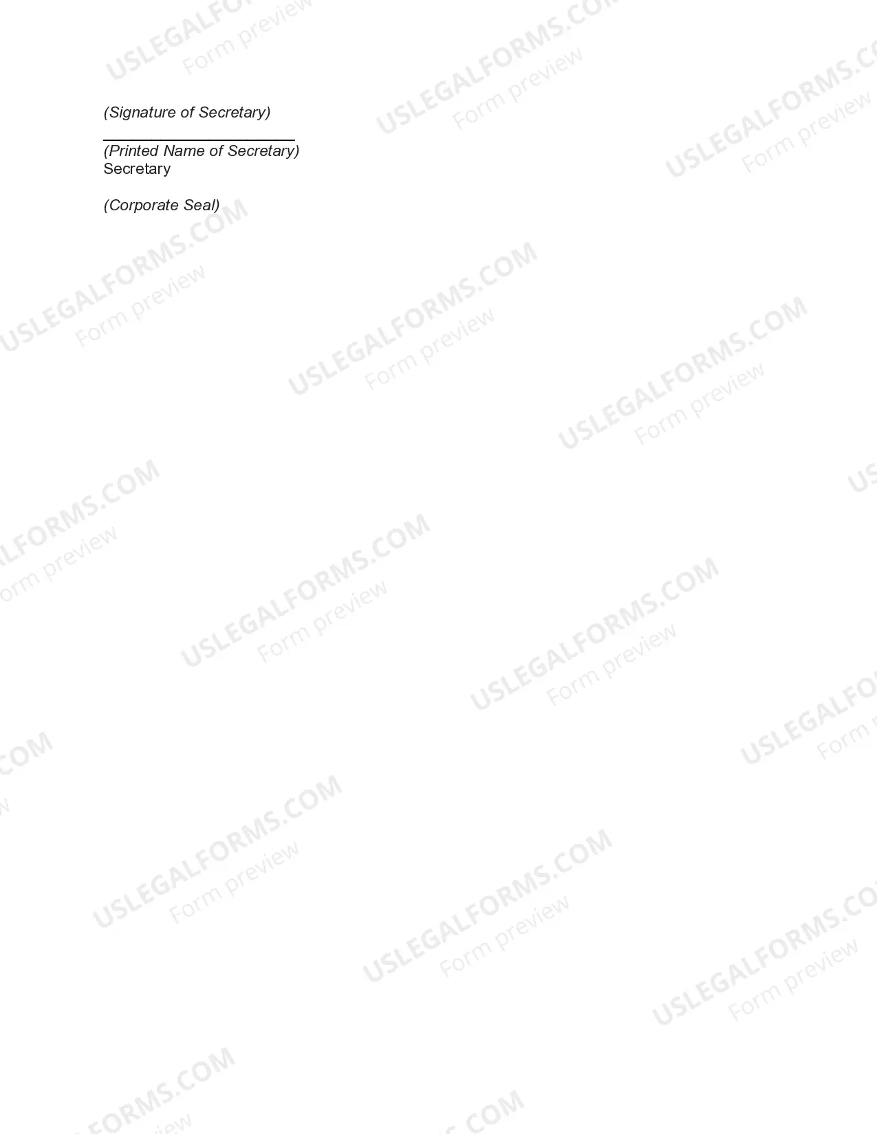 Preview Preferred Stock Certificate