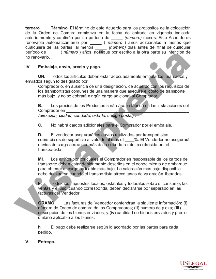Preview Acuerdo de Venta Internacional de Mercancías con Comprador de los Estados Unidos