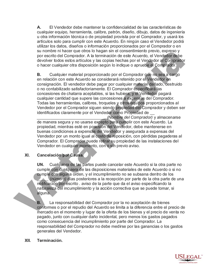 Preview Acuerdo de Venta Internacional de Mercancías con Comprador de los Estados Unidos