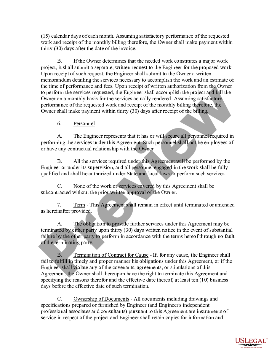 page 2 Engineering Contract between Municipality and Engineering Firm preview