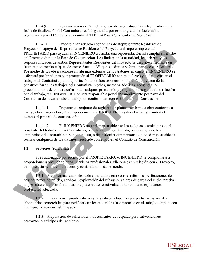 Preview Acuerdo por Servicios Profesionales - Ingeniero y Ciudad