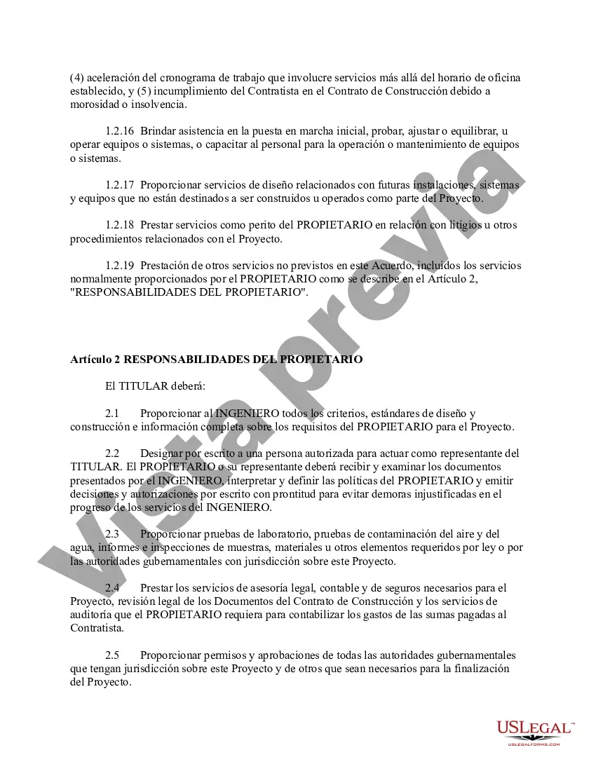 Preview Acuerdo por Servicios Profesionales - Ingeniero y Ciudad