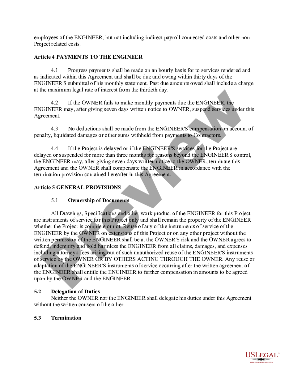 page 9 Agreement for Professional Services - Engineer and City preview
