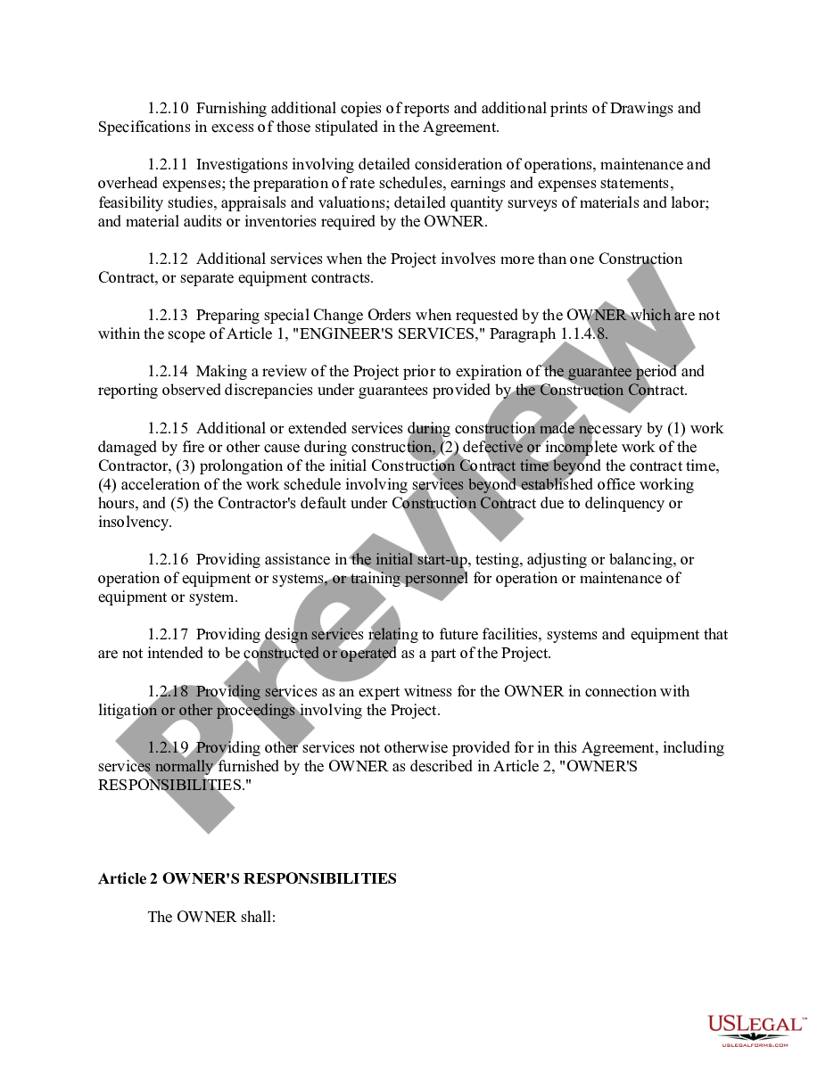 page 7 Agreement for Professional Services - Engineer and City preview