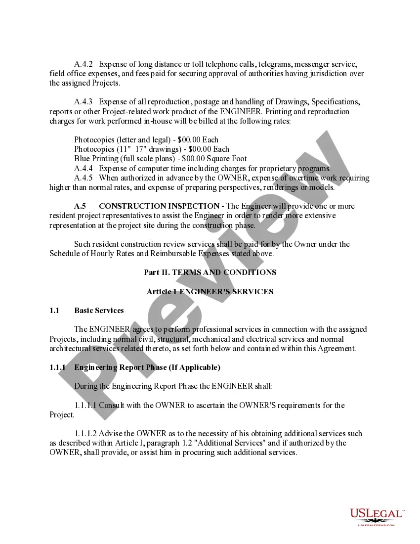 Get Agreement for Professional Services - Engineer and City Preview Agreement for Professional Services - Engineer and City