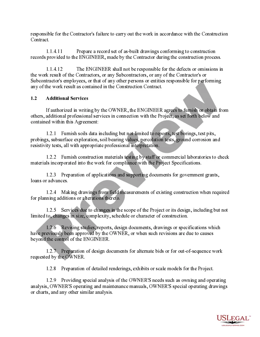Get Agreement for Professional Services - Engineer and City Preview Agreement for Professional Services - Engineer and City