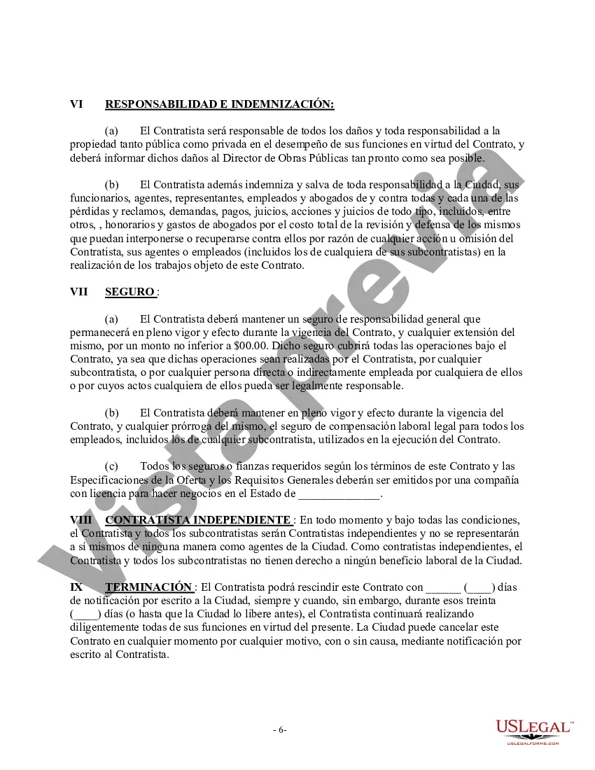 Preview Contrato para la remoción de escombros de huracanes