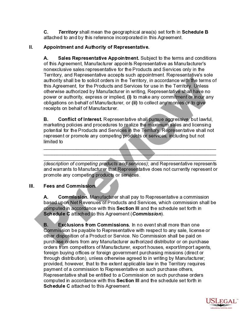 Get Nonexclusive Foreign Sales Representative Agreement Preview Nonexclusive Foreign Sales Representative Agreement