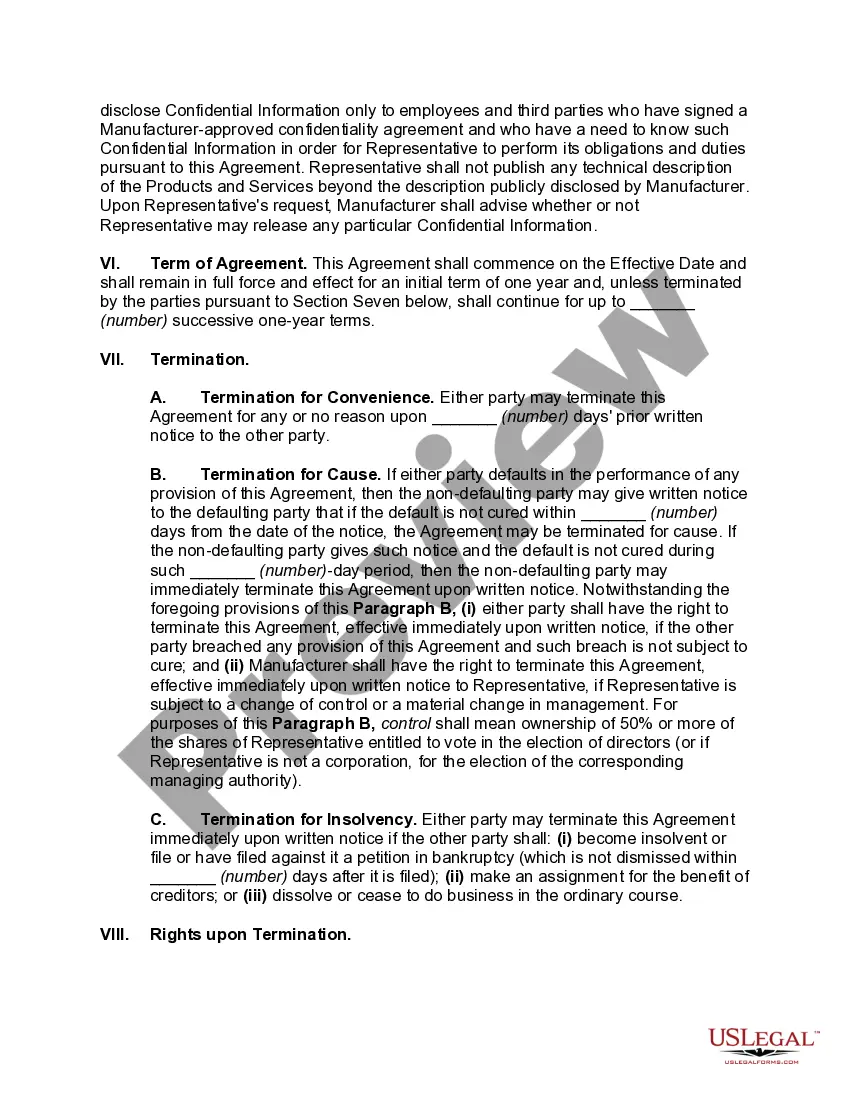 Get Nonexclusive Foreign Sales Representative Agreement Preview Nonexclusive Foreign Sales Representative Agreement