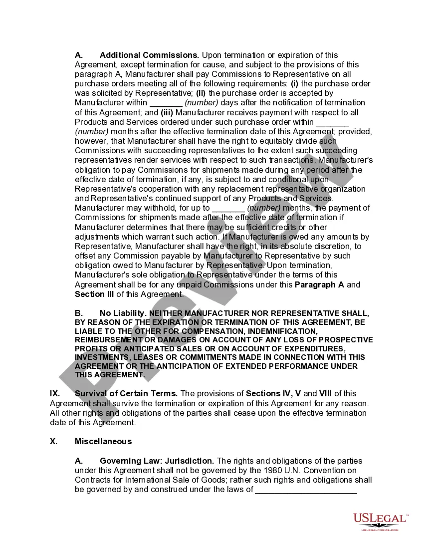 Get Nonexclusive Foreign Sales Representative Agreement Preview Nonexclusive Foreign Sales Representative Agreement