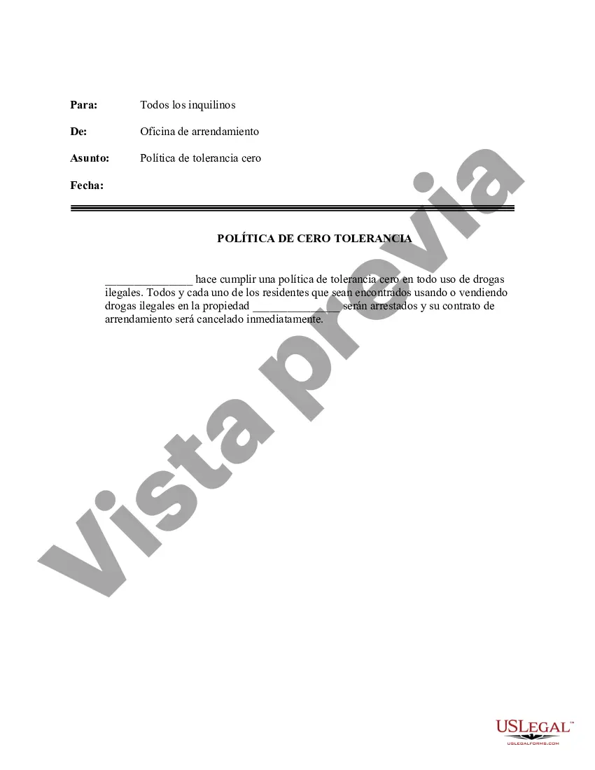 Preview Carta - Declaración a los inquilinos sobre la política de drogas de tolerancia cero
