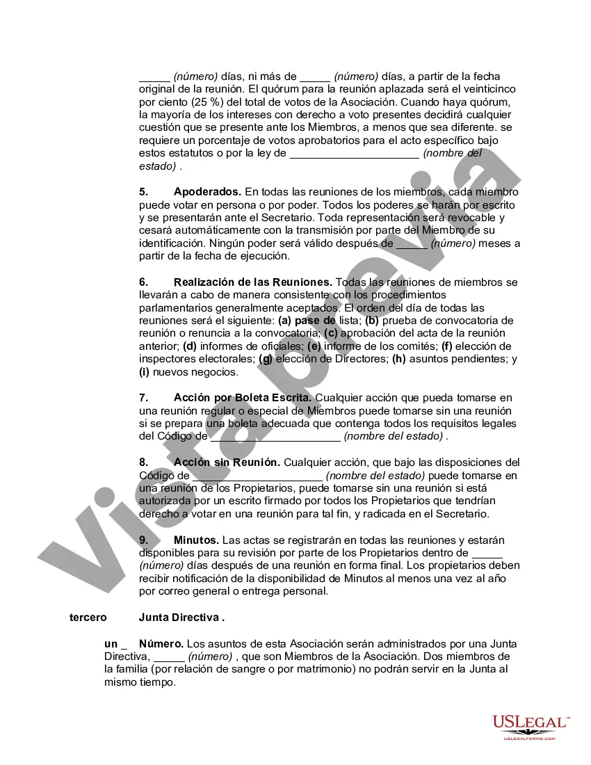 Preview estatutos de la comunidad de propietarios