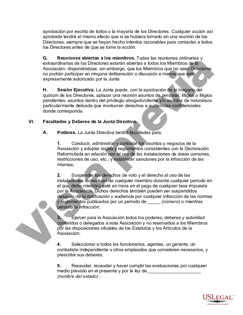Preview estatutos de la comunidad de propietarios