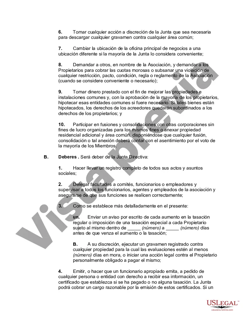 Preview estatutos de la comunidad de propietarios