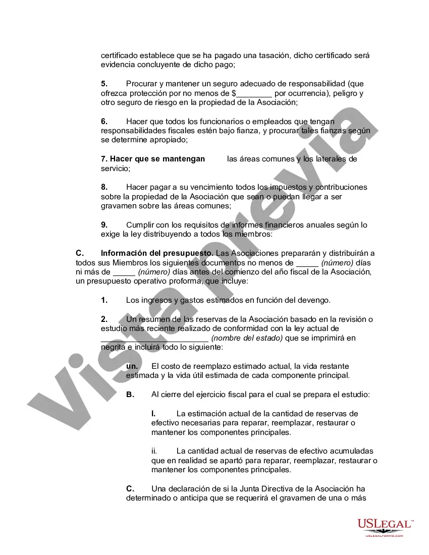 Preview estatutos de la comunidad de propietarios