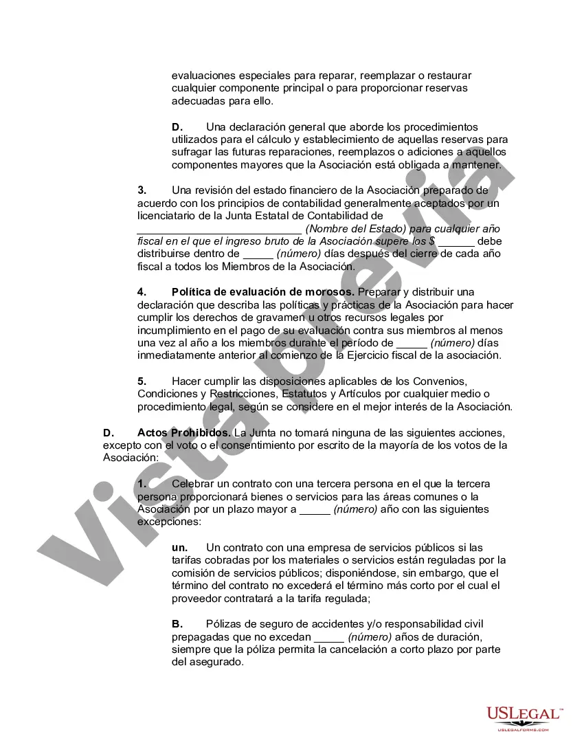 Preview estatutos de la comunidad de propietarios