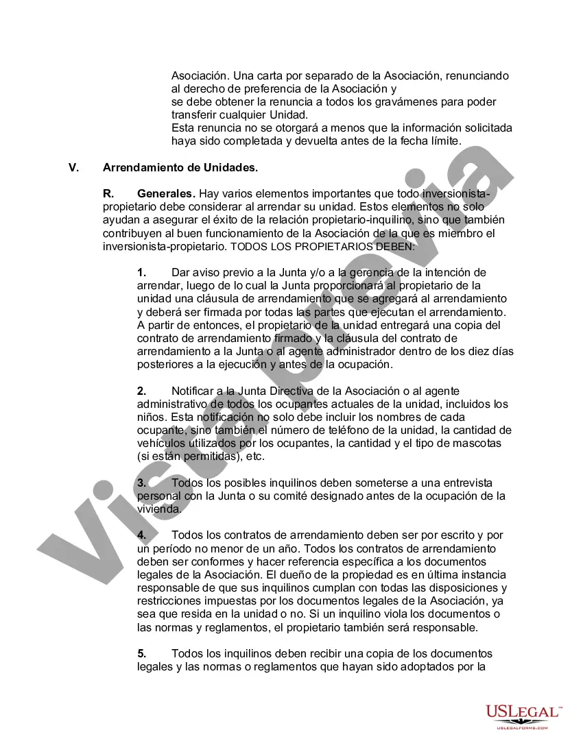 Preview Reglas y Reglamentos para una Asociación de Condominios