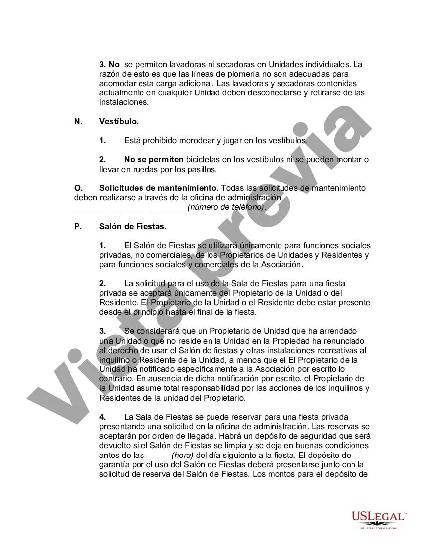 Preview Reglas y Reglamentos para una Asociación de Condominios