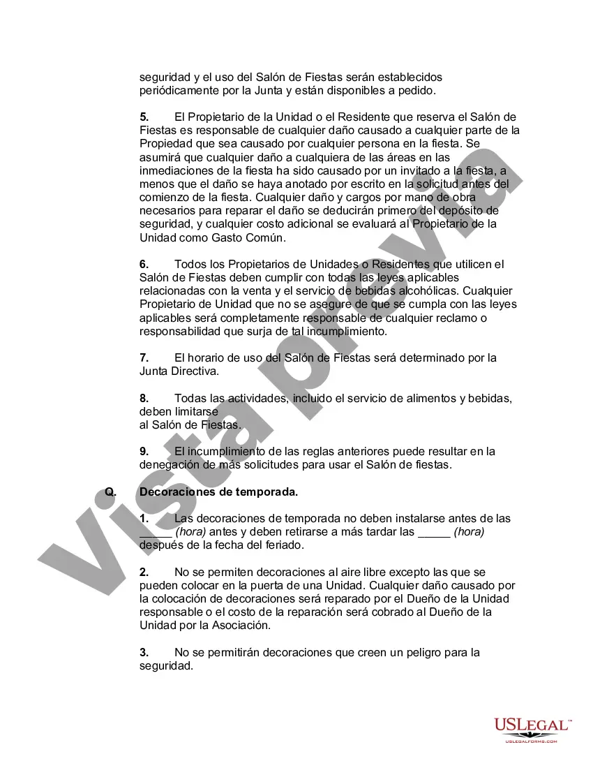 Preview Reglas y Reglamentos para una Asociación de Condominios