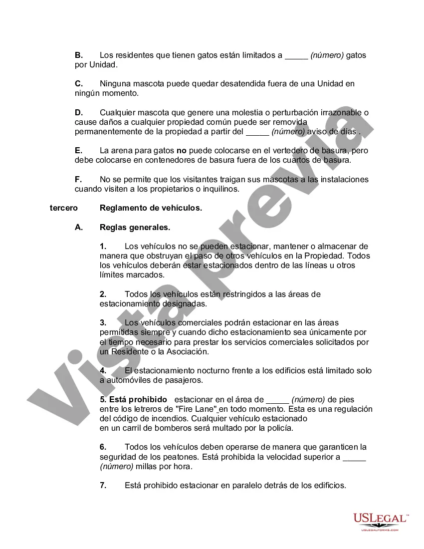 Preview Reglas y Reglamentos para una Asociación de Condominios