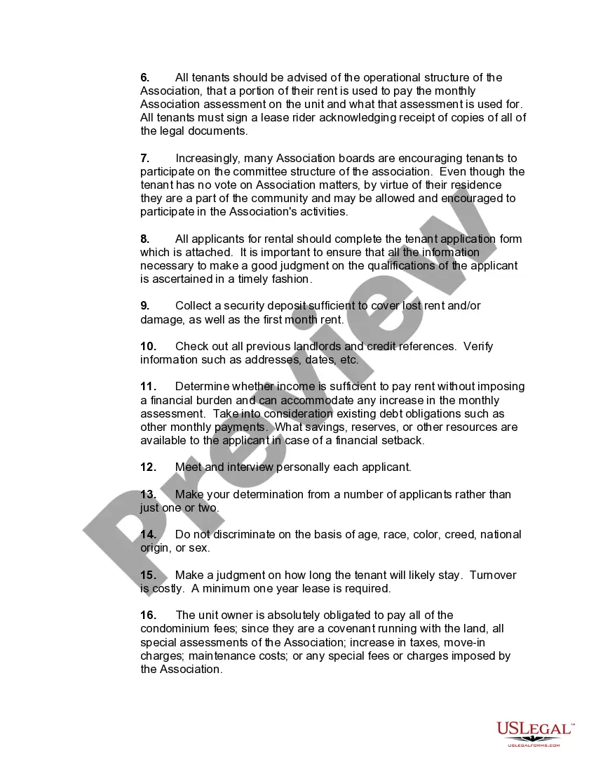 Get Rules and Regulations for a Condominium Association Preview Rules and Regulations for a Condominium Association