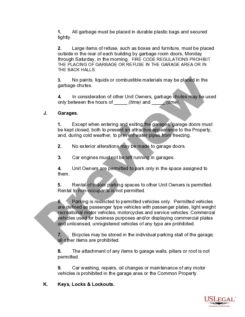 Get Rules and Regulations for a Condominium Association Preview Rules and Regulations for a Condominium Association
