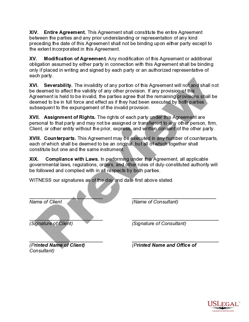 Preview Sales Consulting Agreement with Independent Contractor
