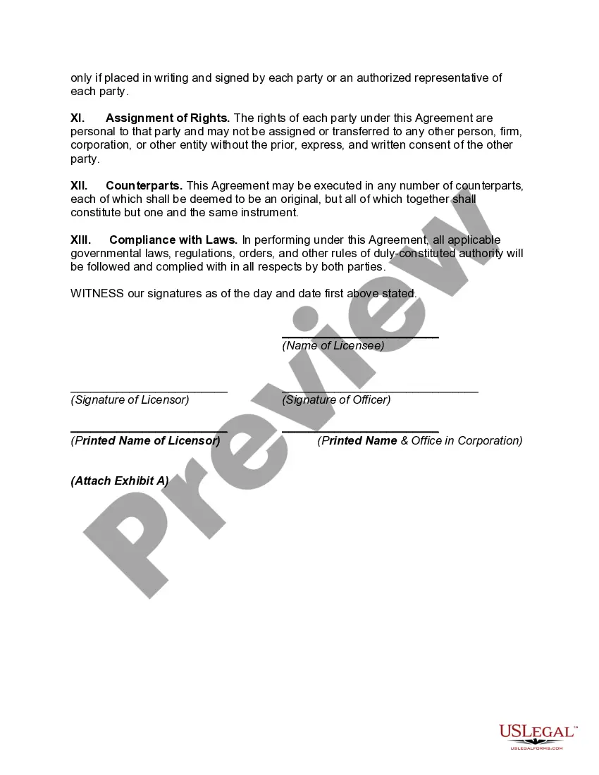 Get Trade Secrets License Agreement and Assignment between Licensor and Licensee Preview Trade Secrets License Agreement and Assignment between Licensor and Licensee