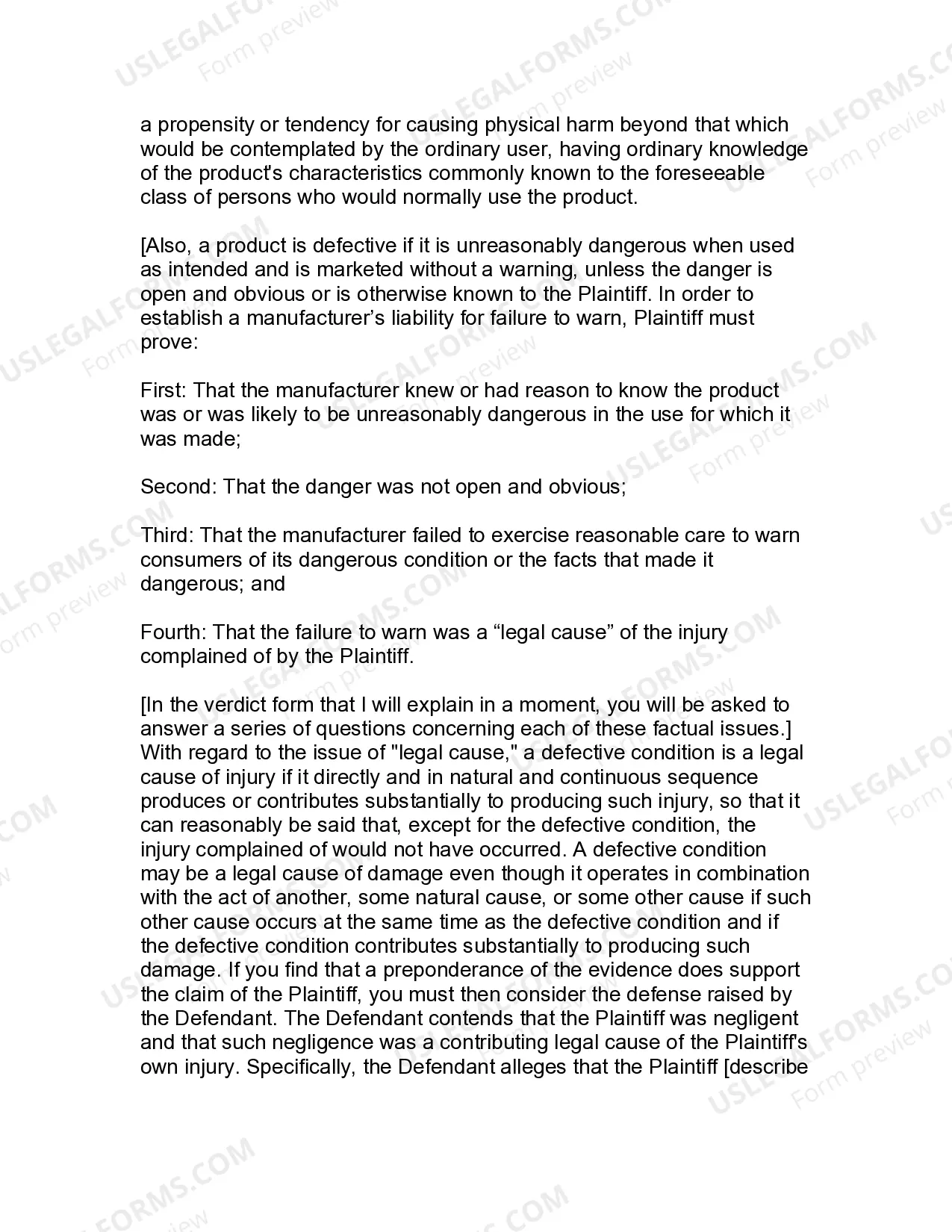 Preview Jury Instruction - 2.2 With Comparative Negligence Defense