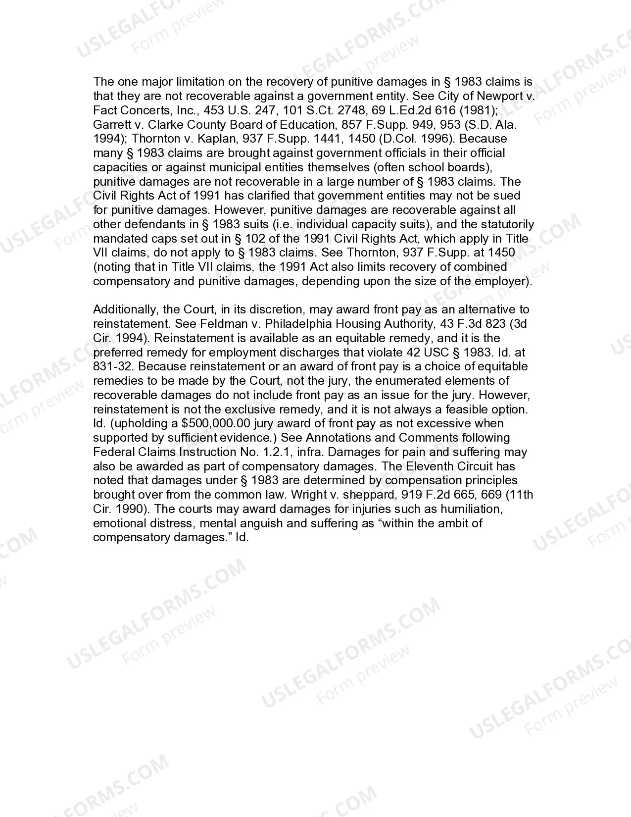 Preview Jury Instruction - 1.1.1 Public Employee First Amendment Claim Discharge - Failure To Promote Free Speech On Matter Of Public Concern
