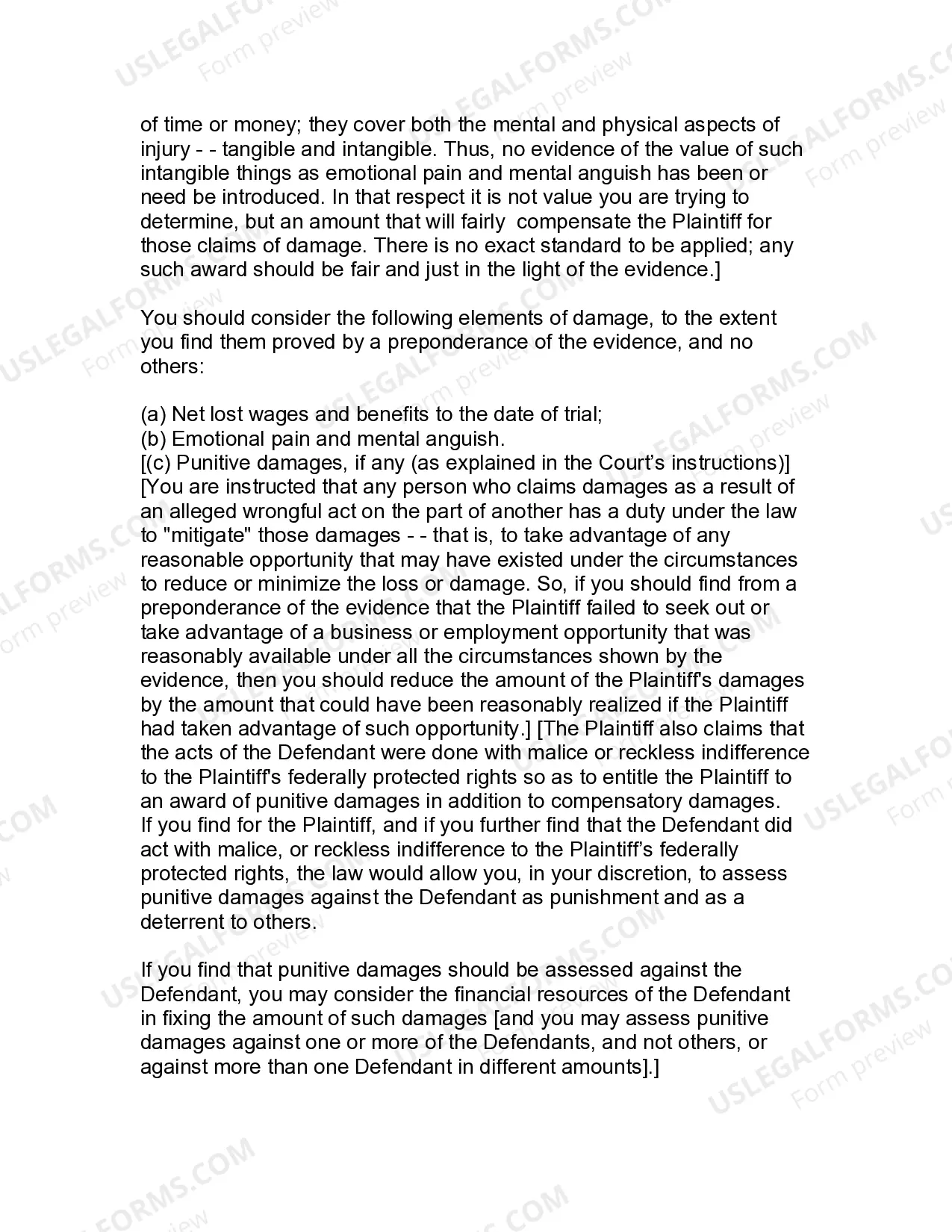 Preview Jury Instruction - 1.1.3 Public Employee Equal Protection Claim Race and or Sex Discrimination Hostile Work Environment - Separate Liability