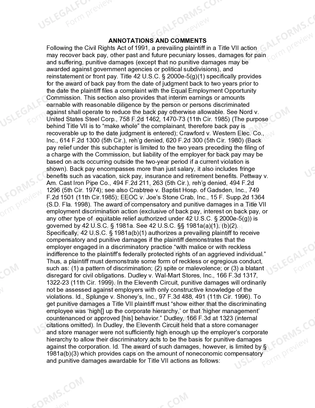 Preview Jury Instruction - 1.2.1 Race And Or Sex Discrimination Discharge - Failure To Promote Including - Same Decision Defense
