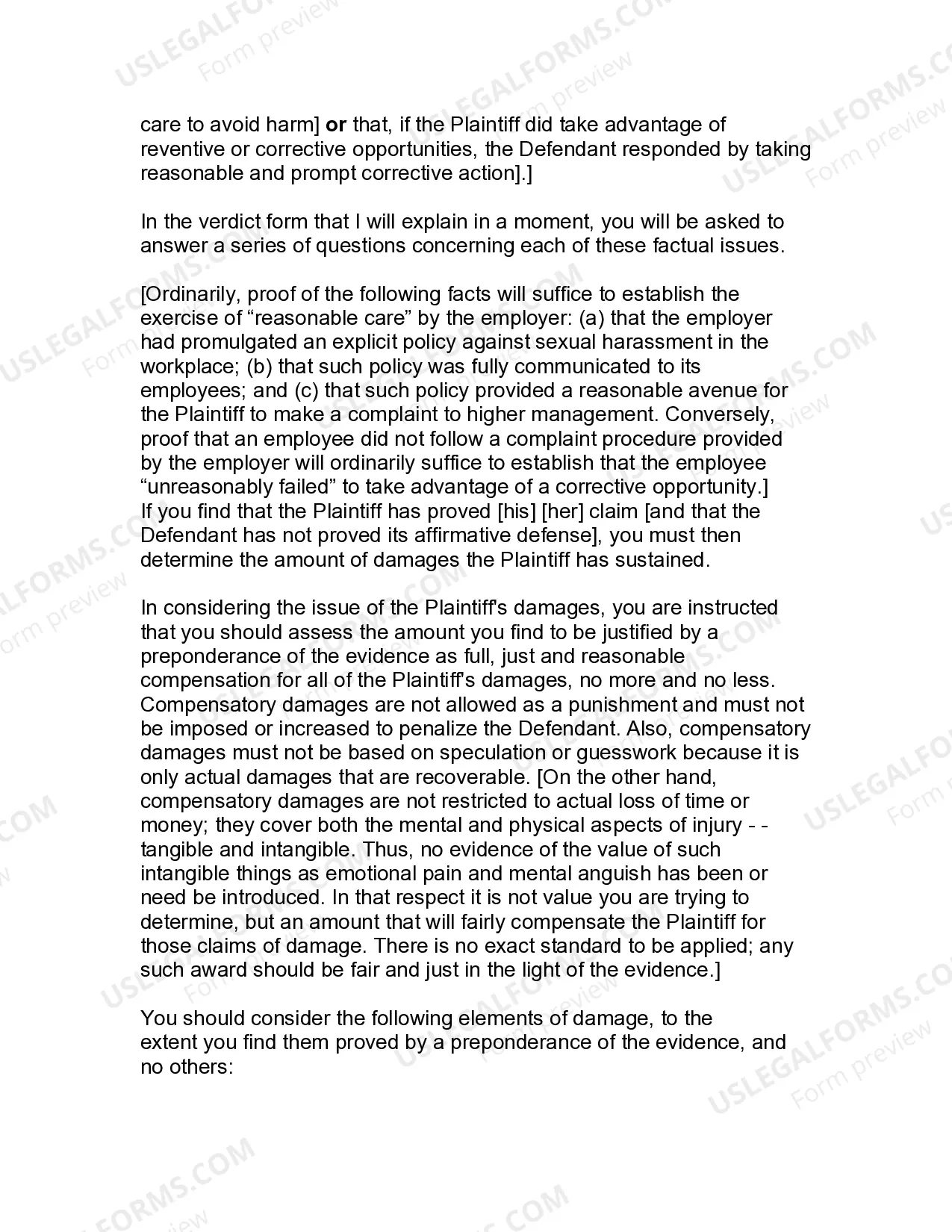 Preview Jury Instruction - 1.2.2 Race And Or Sex Discrimination Hostile Work Environment Created Or Permitted By Supervisor - With Affirmative Defense By Employer
