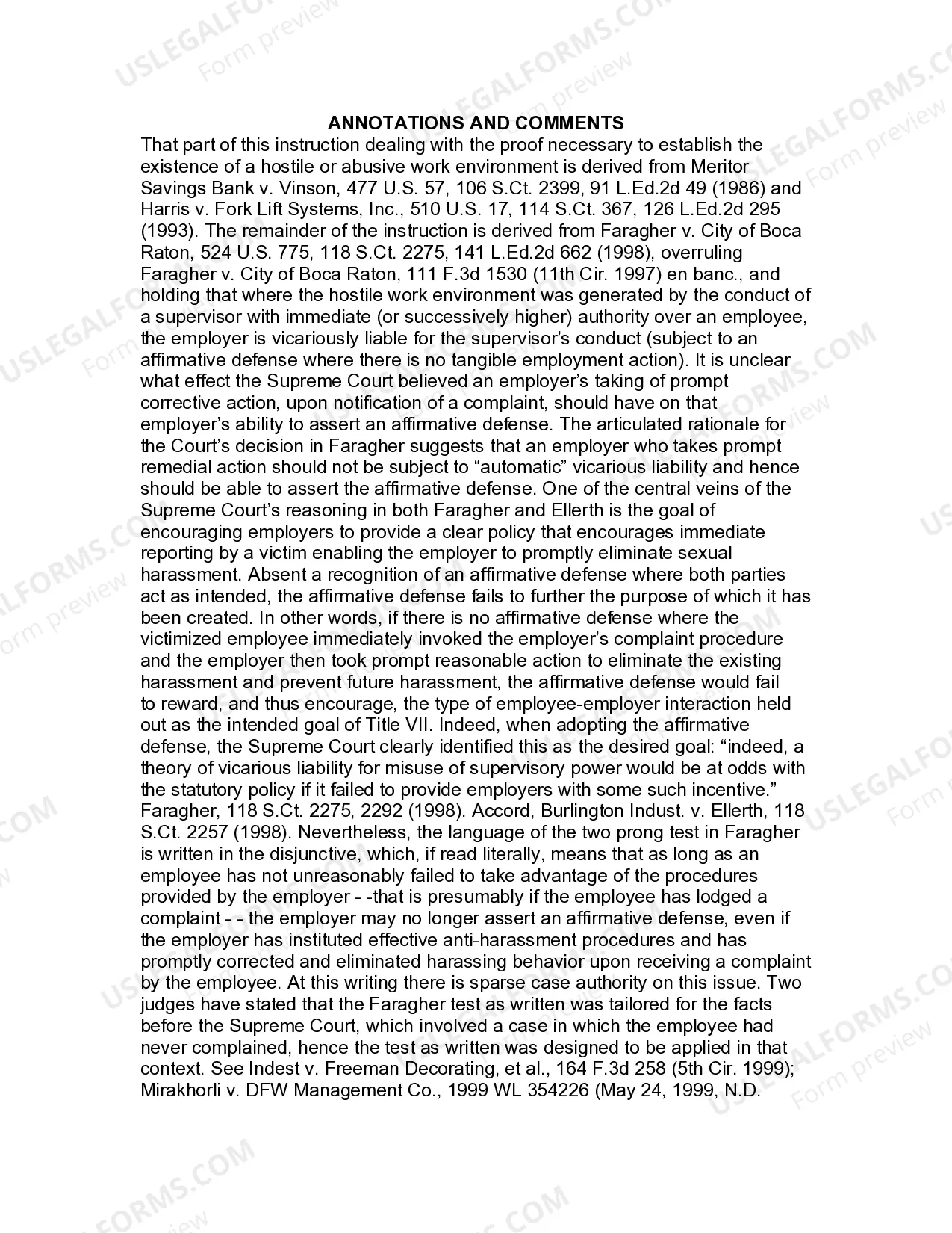 Preview Jury Instruction - 1.2.2 Race And Or Sex Discrimination Hostile Work Environment Created Or Permitted By Supervisor - With Affirmative Defense By Employer