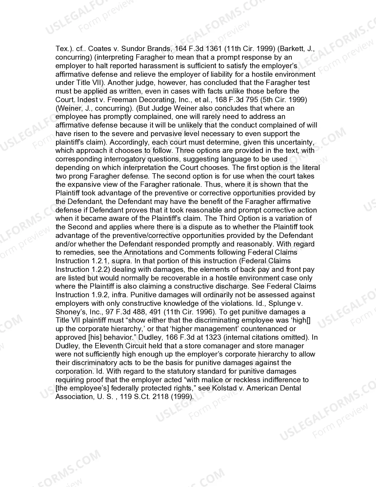 Preview Jury Instruction - 1.2.2 Race And Or Sex Discrimination Hostile Work Environment Created Or Permitted By Supervisor - With Affirmative Defense By Employer