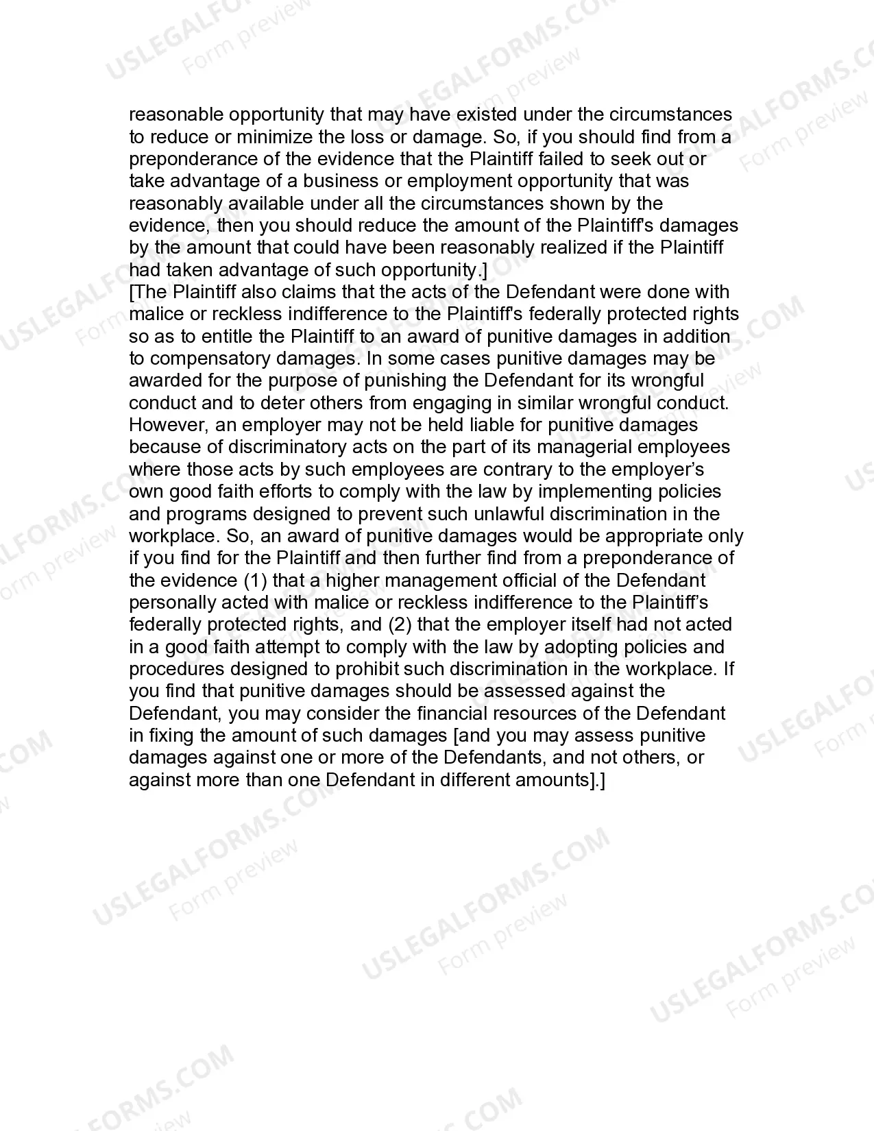 Preview Jury Instruction - 1.5.2 Reasonable Accommodation Claim