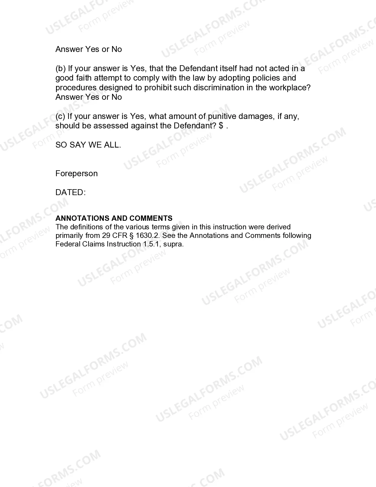 Preview Jury Instruction - 1.5.2 Reasonable Accommodation Claim