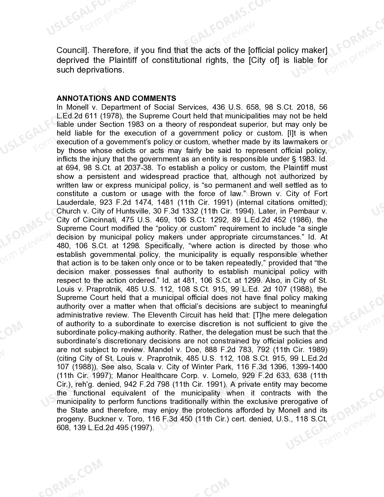 Preview Jury Instruction - 1.9.1 Miscellaneous Issues Respondent Superior