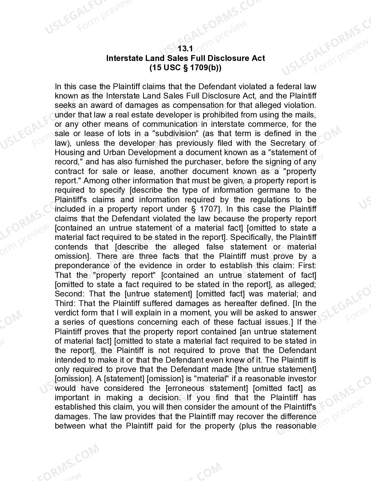 Broward Florida Jury Instruction 13.13.1 General Instruction US