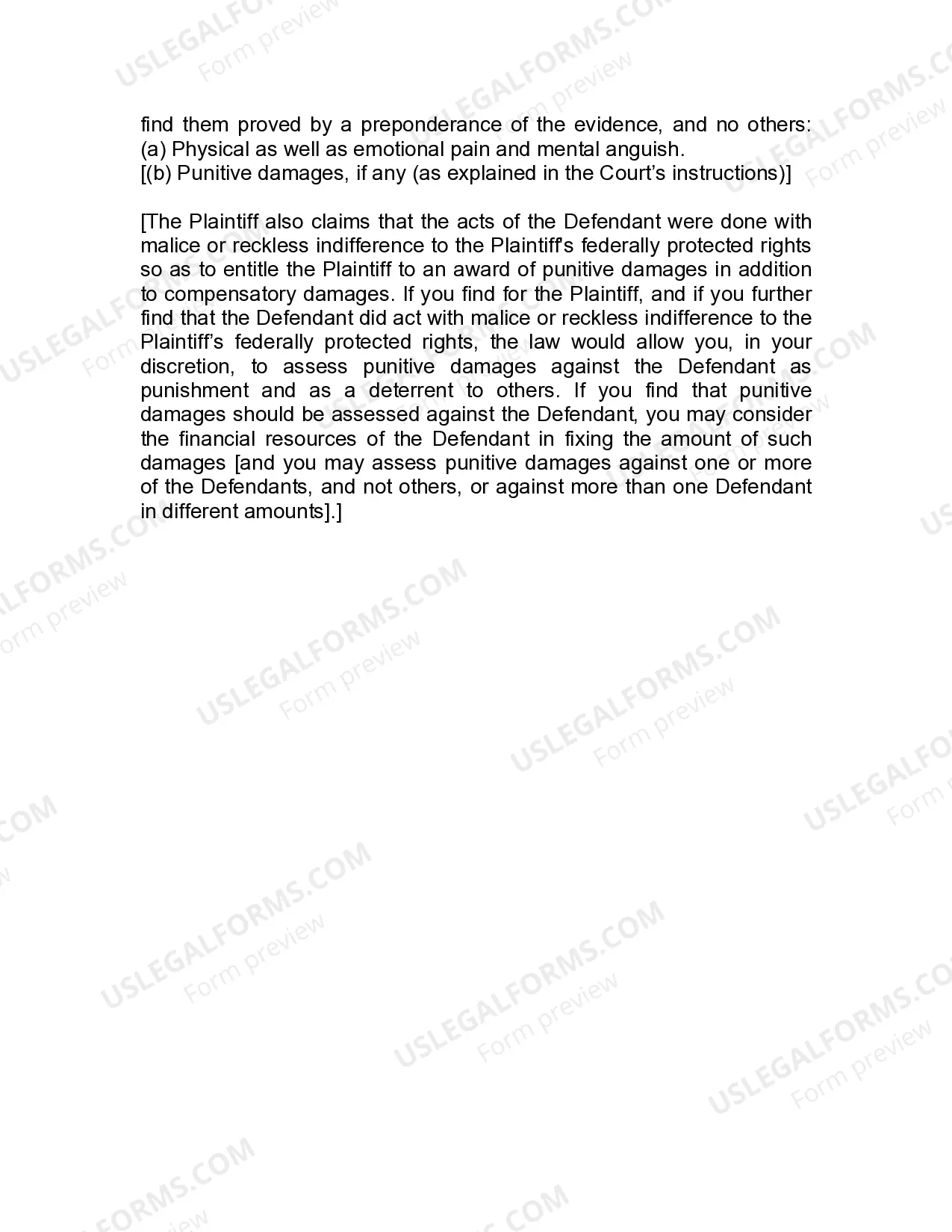 Preview Jury Instruction - 2.2.3.1 Convicted Prisoner Alleging Excessive Force