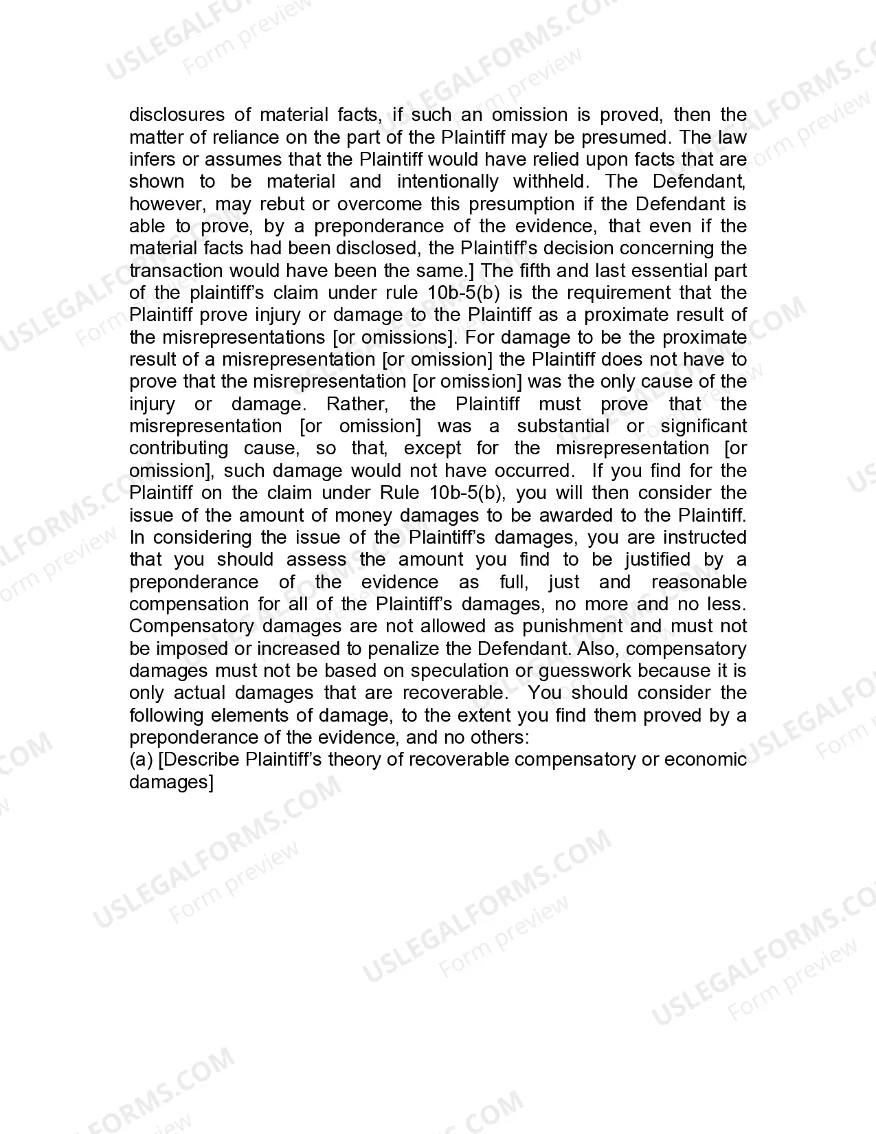 Preview Jury Instruction - 4.4.2 Rule 10(b) - 5(b) Misrepresentations - Omissions Of Material Facts