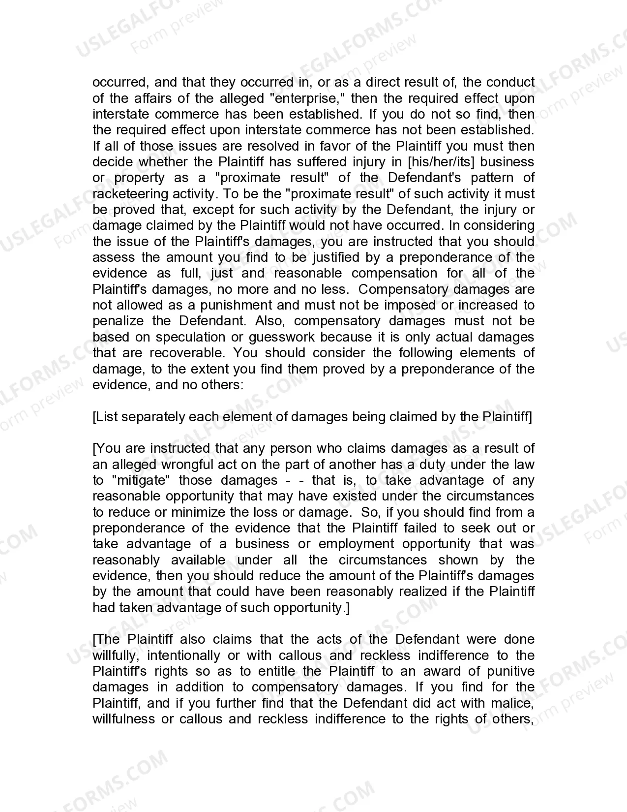 Preview Jury Instruction - 5.5.1 General Instruction