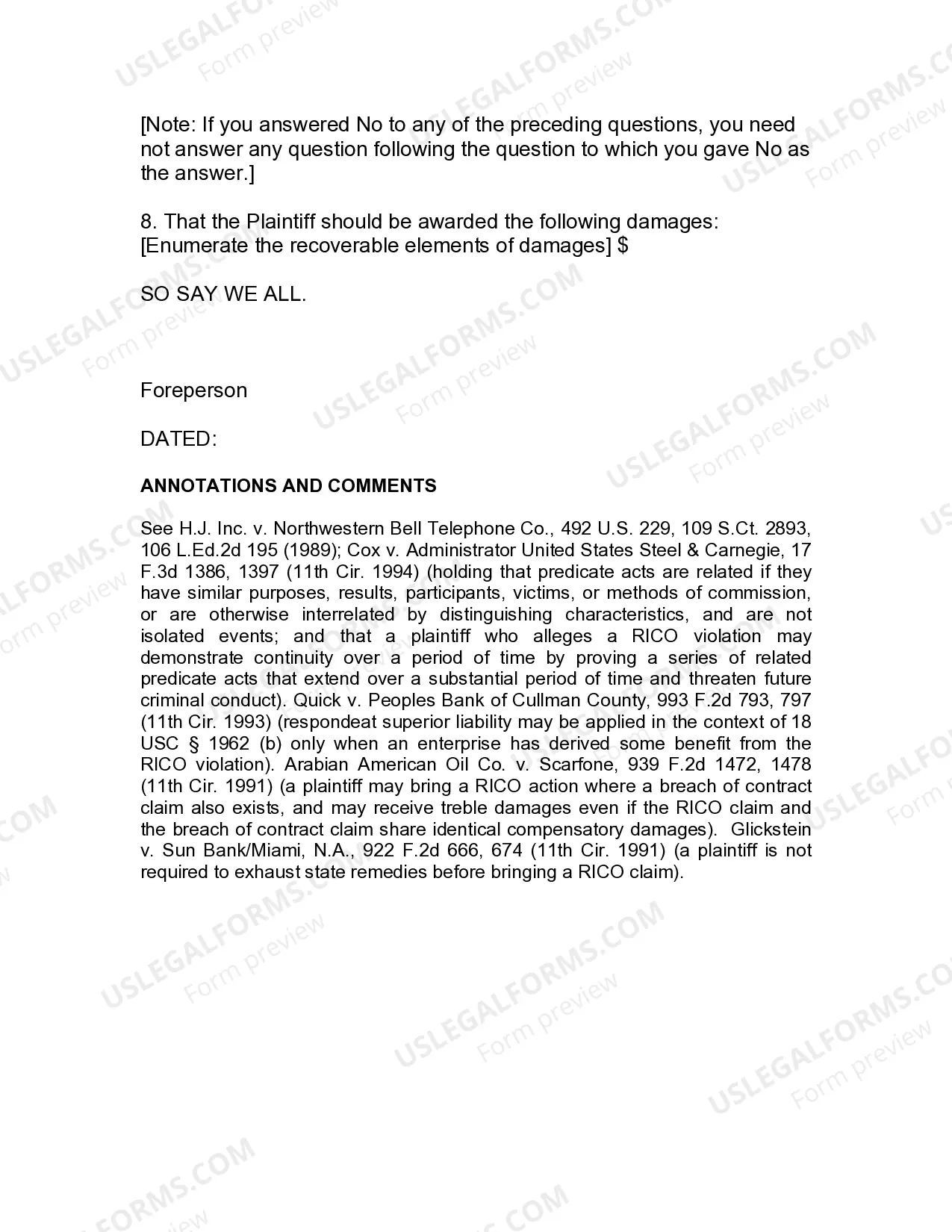 Preview Jury Instruction - 5.5.1 General Instruction