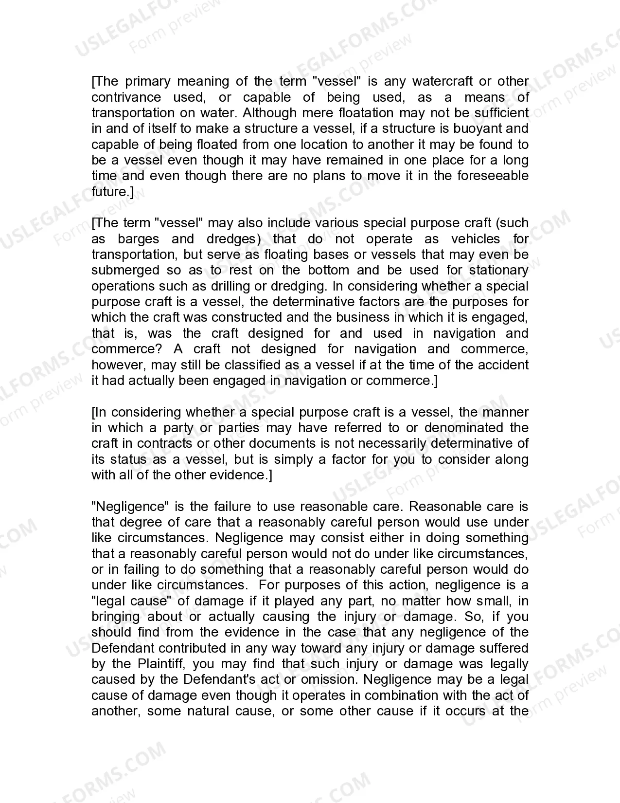 Preview Jury Instruction - 6.6.1 General Instruction - Comparative Negligence Defense