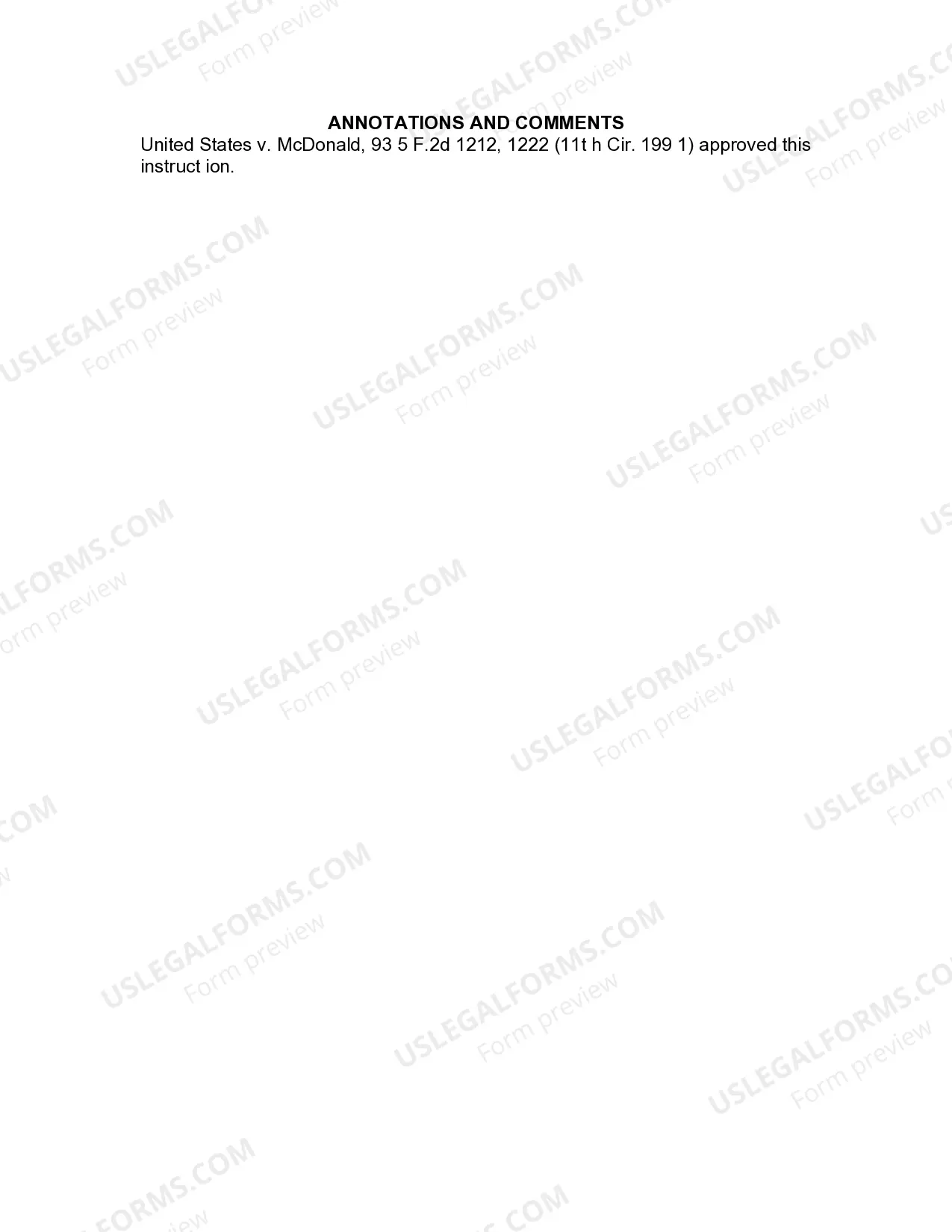 Preview Jury Instruction - Caution - Punishment - Single Defendant - Single Count