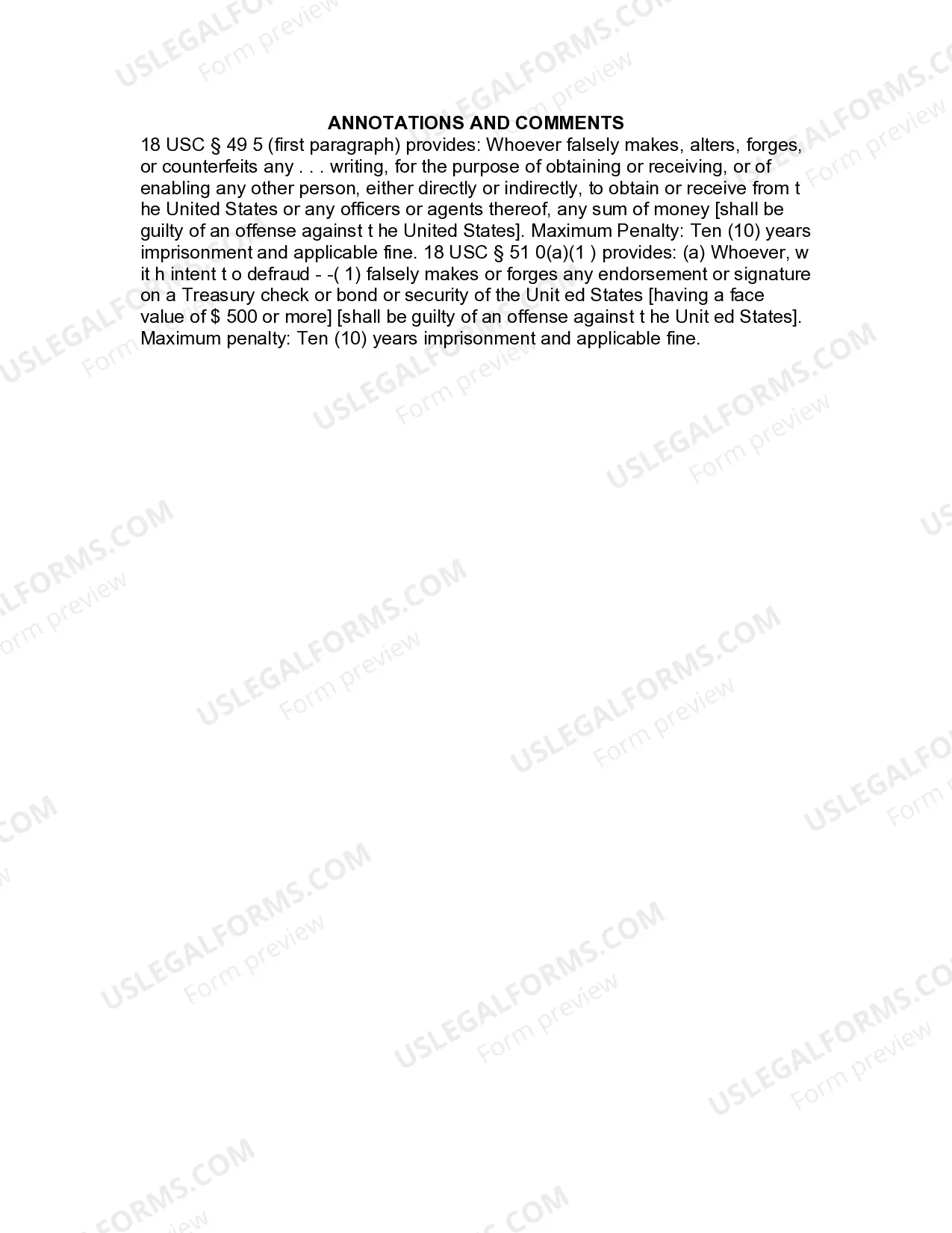 Preview Jury Instruction - Endorsement Of Government Check